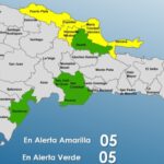 COE mantienen advertencia ante descarga a río Nizao; hay 5 provincias en alerta amarilla y 5 en verde