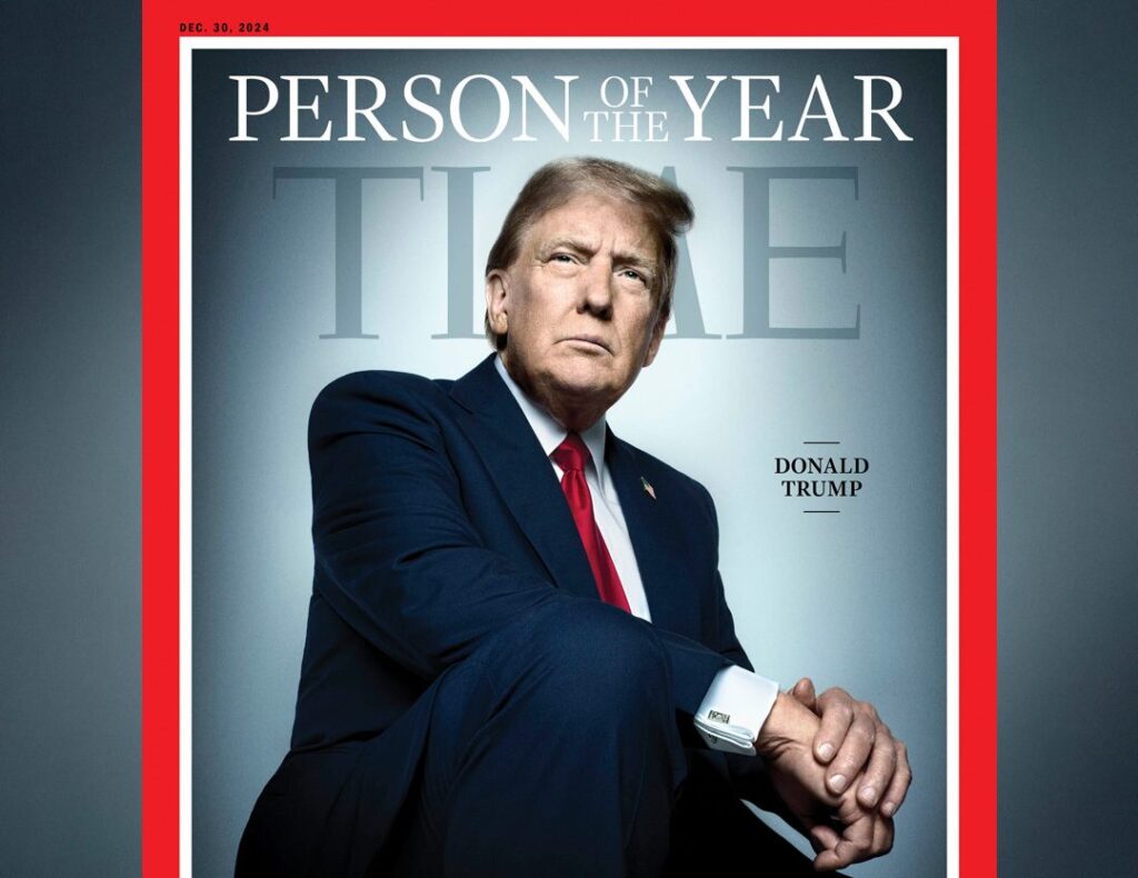 Revista Time elige al polémico Donald Trump como “Persona del Año 2024” 