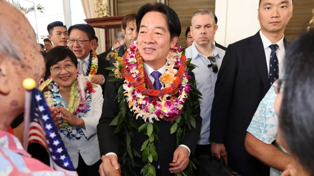 El presidente de Taiwán, Lai Ching-te, en Hawai: una escala que dice mucho